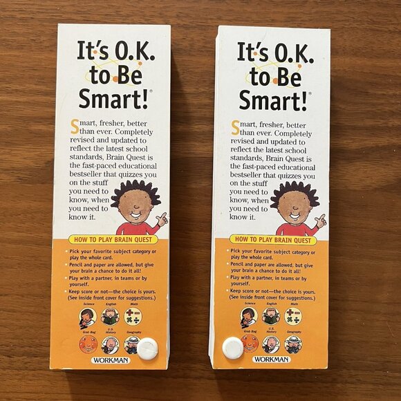 Brain Quest Learn Q & A Grade 4 Ages 9-10 Lot of 2 Quiz Deck VTG 3rd Ed 2005 - Picture 4 of 13